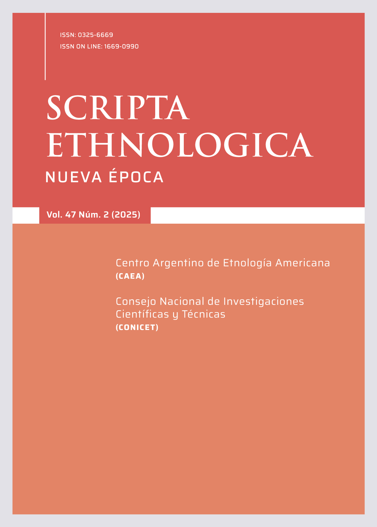 					Ver Vol. 47 Núm. 2 (2025): SCRIPTA ETHNOLOGICA NUEVA EPOCA
				